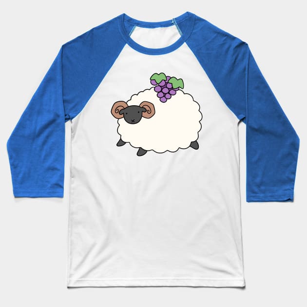 Grapes Ram Baseball T-Shirt by saradaboru